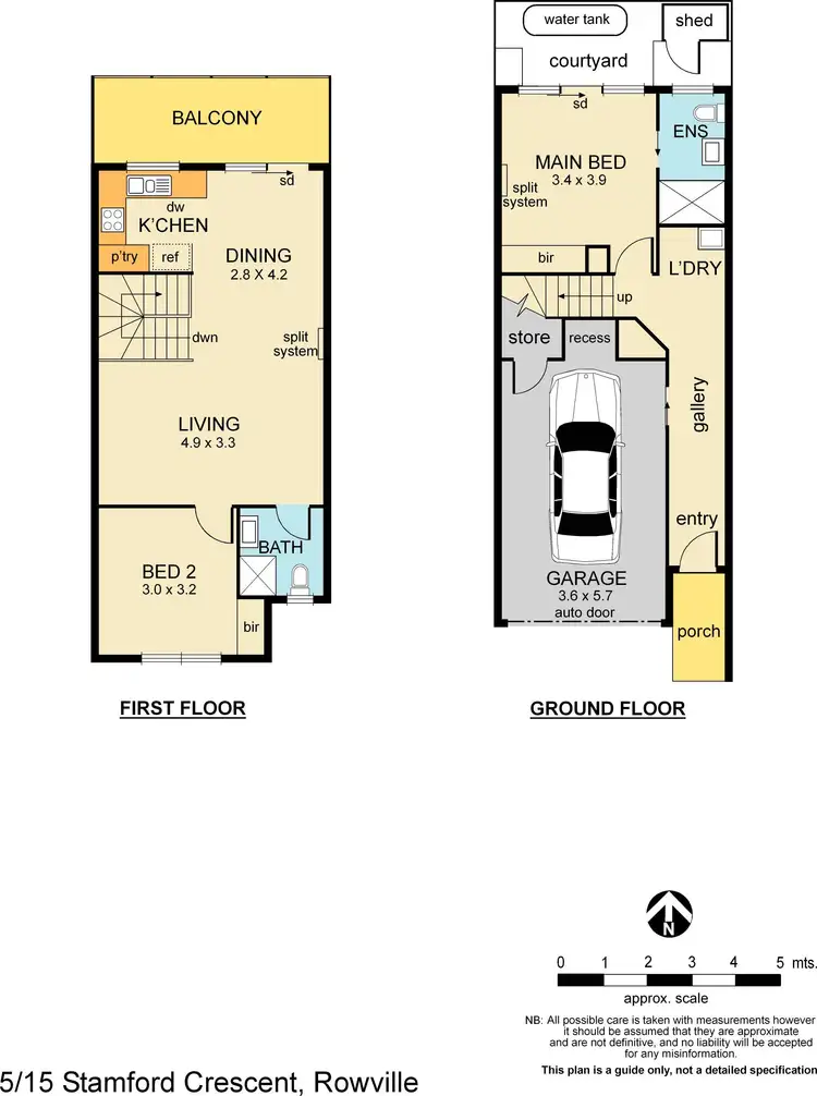 Floorplan of Homely townhouse listing, 5/15 Stamford Crescent, Rowville VIC 3178