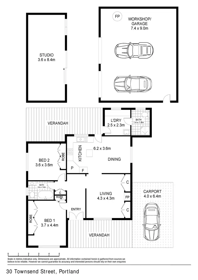 Floorplan of Homely house listing, 30 Townsend Street, Portland VIC 3305