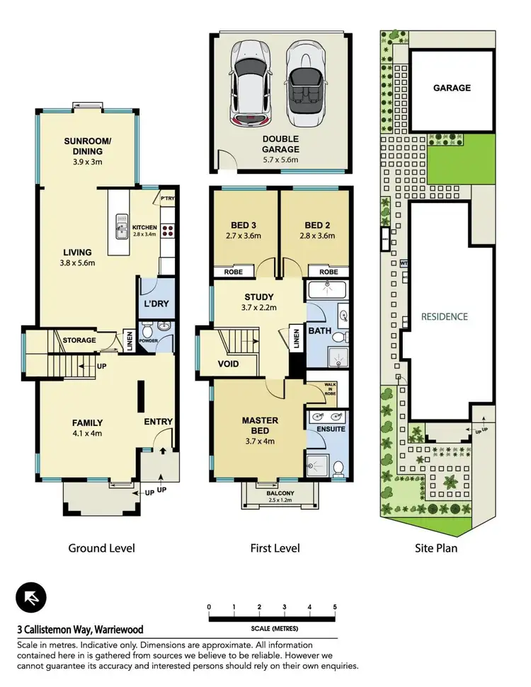 Floorplan of Homely townhouse listing, 3 Callistemon Way, Warriewood NSW 2102