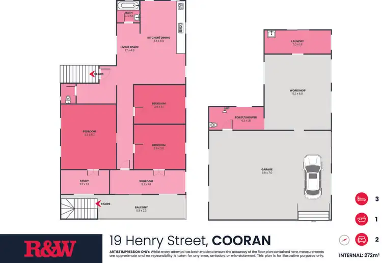 Floorplan of Homely house listing, 19 Henry Street, Cooran QLD 4569