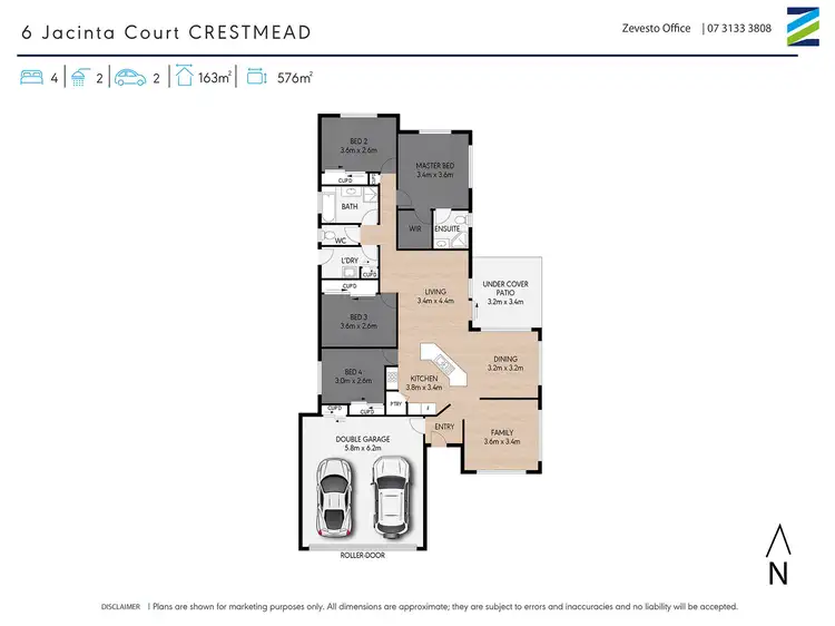 Floorplan of Homely house listing, 6 Jacinta Court, Crestmead QLD 4132
