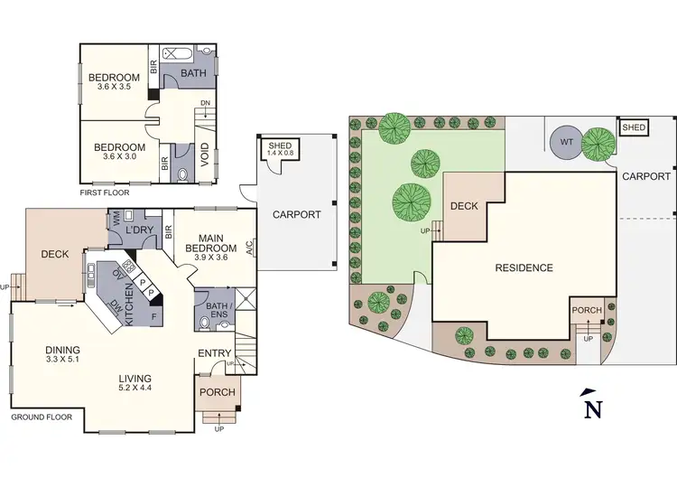 Floorplan of Homely townhouse listing, 7/26-28 Patrick Avenue, Croydon North VIC 3136