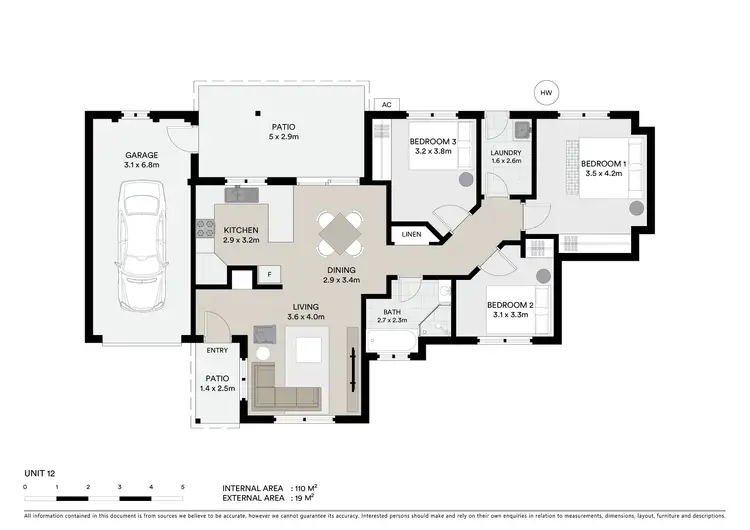 Floorplan of Homely unit listing, 12/159 Market Street, Mudgee NSW 2850