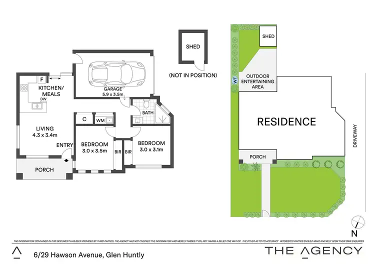 Floorplan of Homely unit listing, 6/29 Hawson Avenue, Glen Huntly VIC 3163