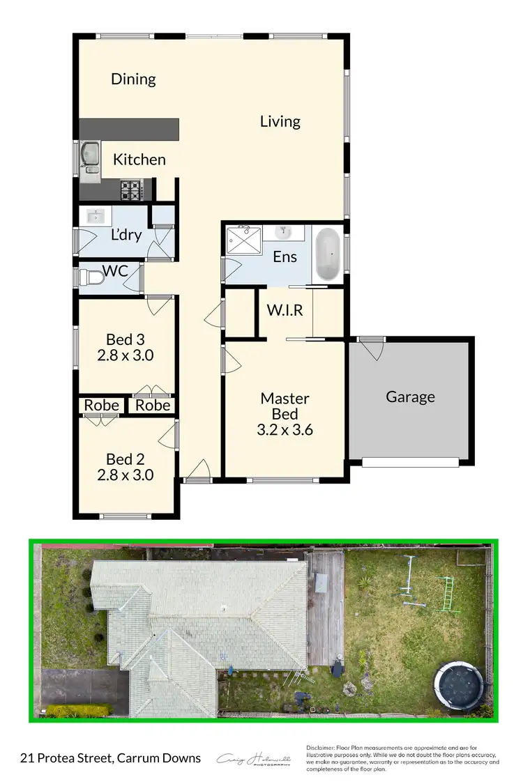 Floorplan of Homely house listing, 21 Protea Street, Carrum Downs VIC 3201