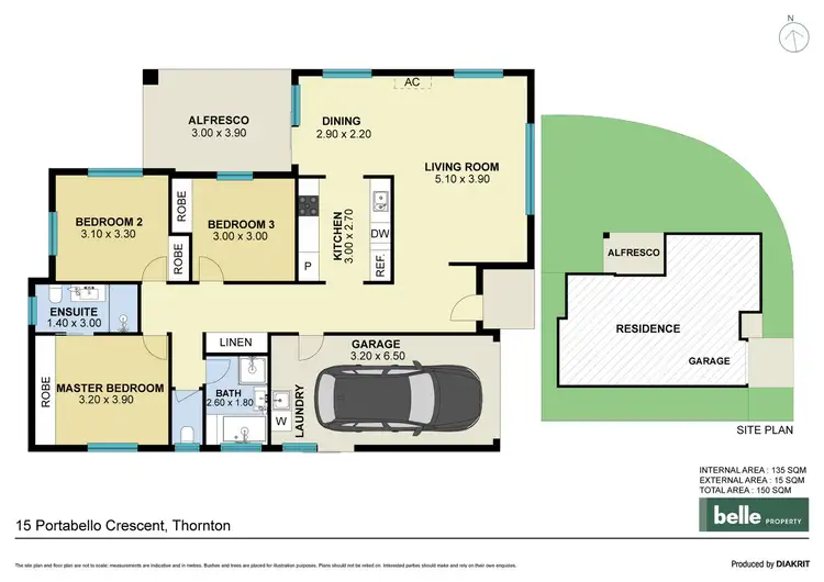 Floorplan of Homely house listing, 15 Portabello Crescent, Thornton NSW 2322