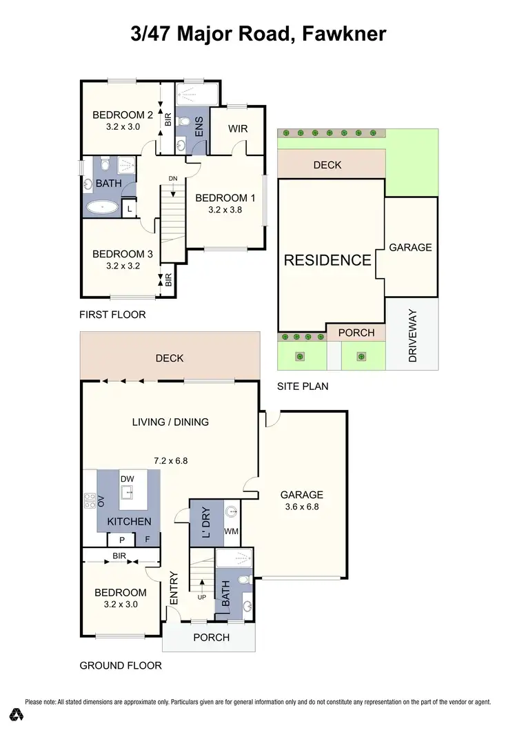 Floorplan of Homely townhouse listing, 46 Pitt Street, Fawkner VIC 3060