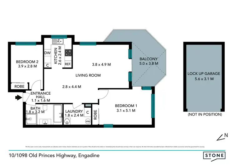 Floorplan of Homely unit listing, 10/1098-1102 Old Princes Highway, Engadine NSW 2233