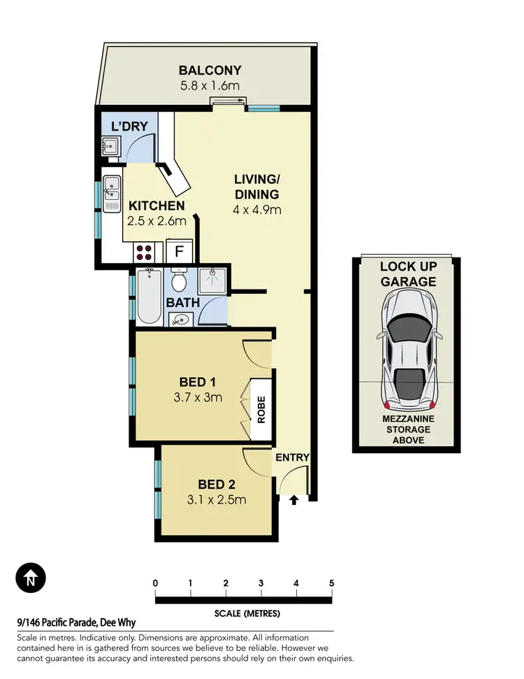Floorplan of Homely apartment listing, 9/146 Pacific Parade, Dee Why NSW 2099