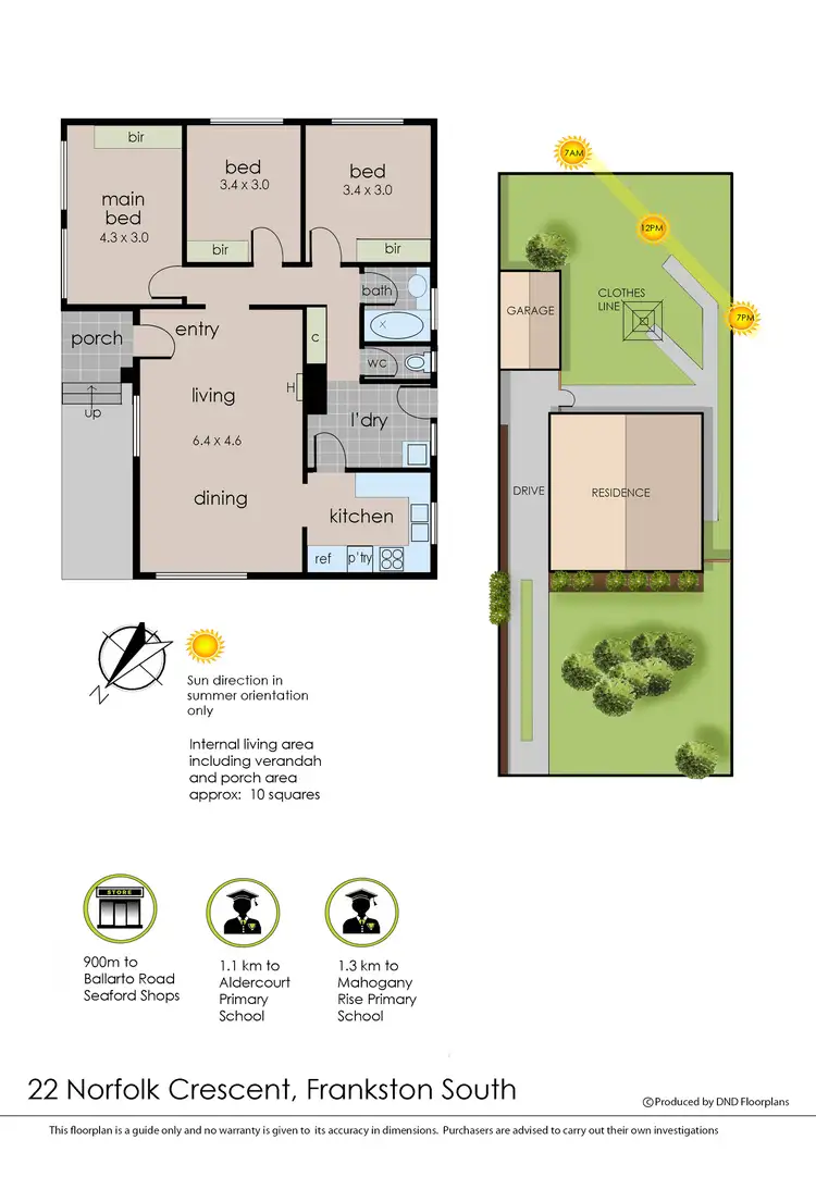 Floorplan of Homely house listing, 22 Norfolk Crescent, Frankston North VIC 3200