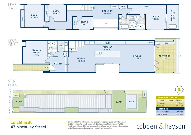 Floorplan of Homely house listing, 47 Macauley Street, Leichhardt NSW 2040