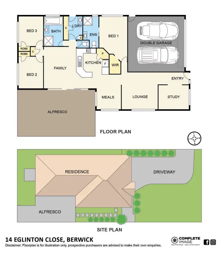 Floorplan of Homely house listing, 14 Eglinton Close, Berwick VIC 3806
