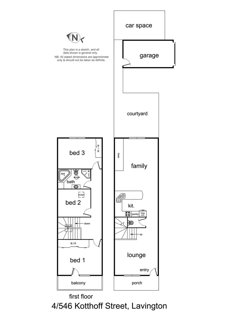 Floorplan of Homely townhouse listing, 4/546 Kotthoff Street, Lavington NSW 2641