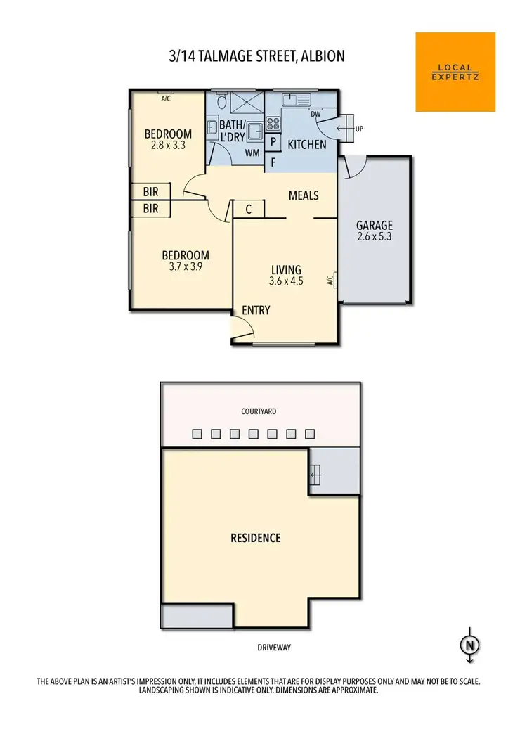 Floorplan of Homely unit listing, 3/14 Talmage Street, Albion VIC 3020