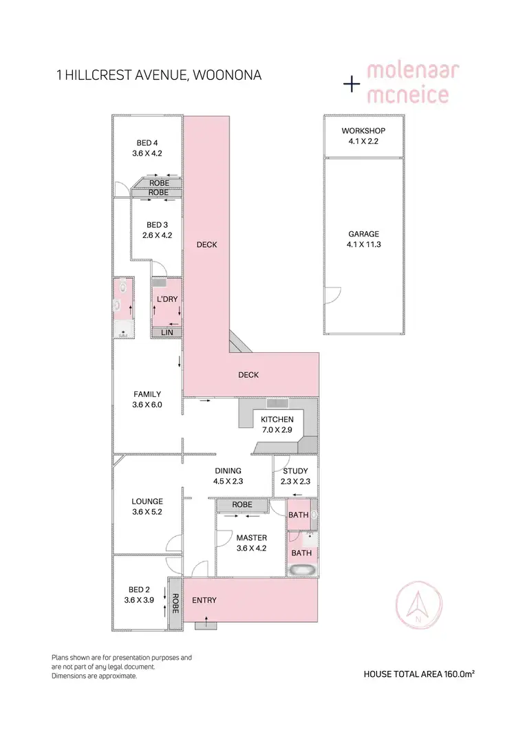 Floorplan of Homely house listing, 1 Hillcrest Avenue, Woonona NSW 2517