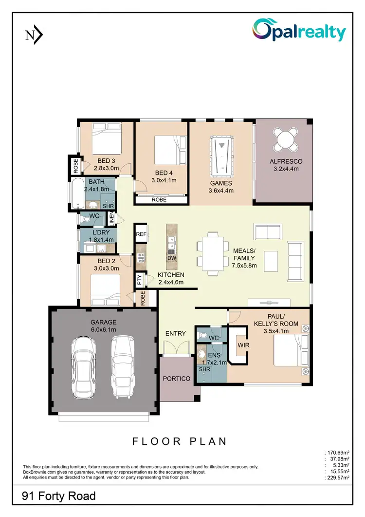 Floorplan of Homely house listing, 91 Forty Road, Secret Harbour WA 6173
