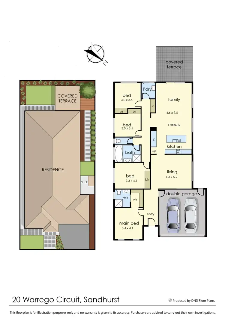 Floorplan of Homely house listing, 20 Warrego Circuit, Sandhurst VIC 3977
