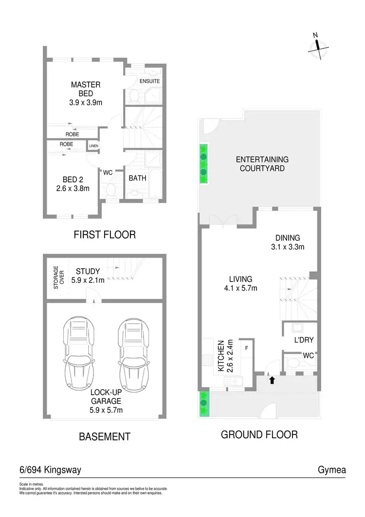 Floorplan of Homely townhouse listing, 6/694-698 Kingsway, Gymea NSW 2227