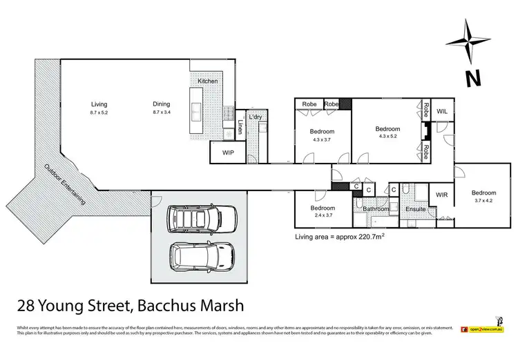 Floorplan of Homely house listing, 28 Young Street, Bacchus Marsh VIC 3340