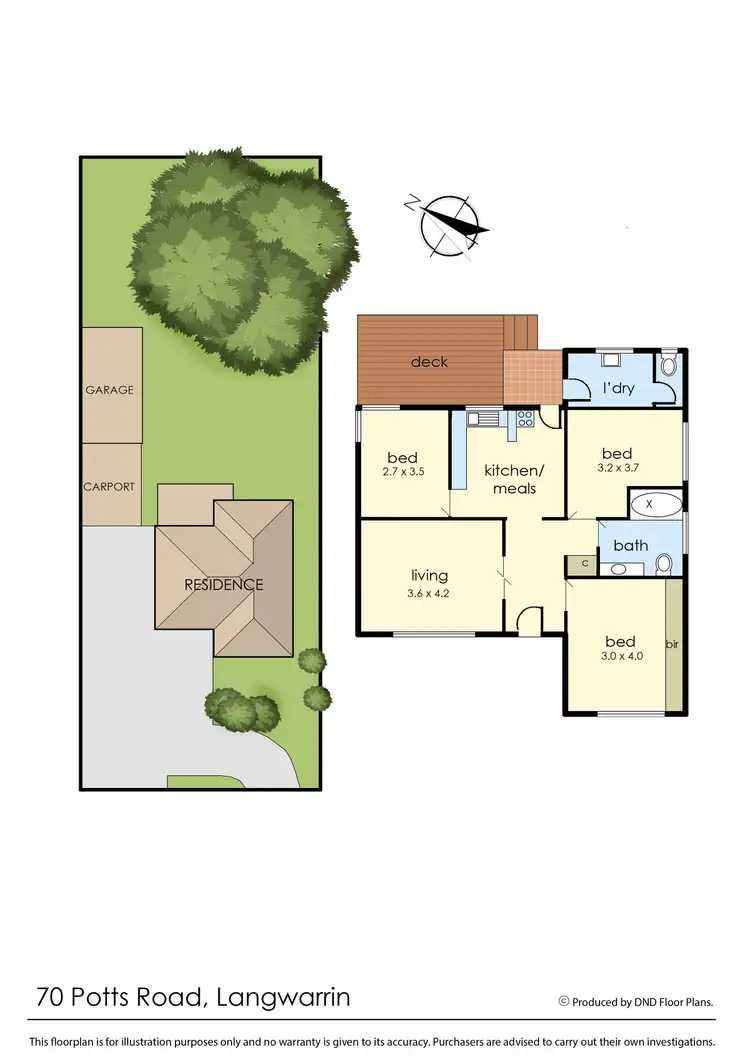 Floorplan of Homely house listing, 70 Potts Road, Langwarrin VIC 3910