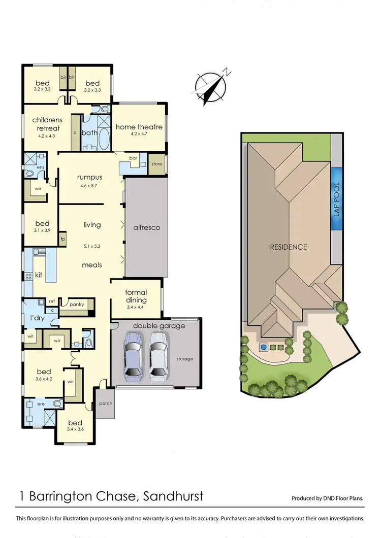 Floorplan of Homely house listing, 1 Barrington Chase, Sandhurst VIC 3977
