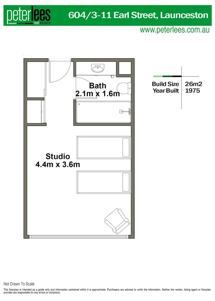 Floorplan of Homely apartment listing, 604/3-11 Earl Street, Launceston TAS 7250