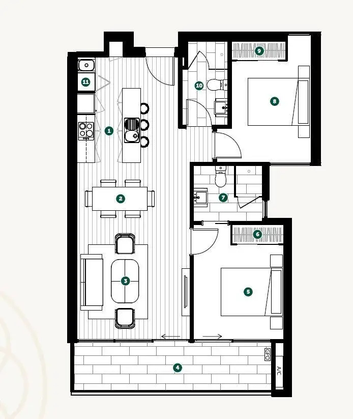 Floorplan of Homely apartment listing, 108/110 Roberts Street, West Footscray VIC 3012