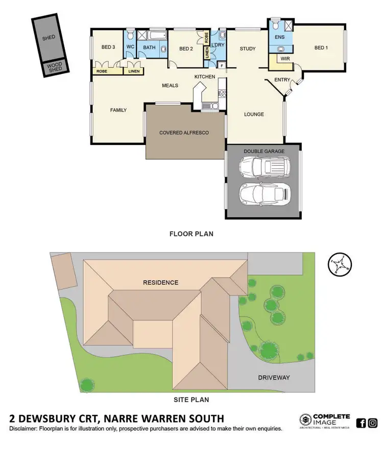 Floorplan of Homely house listing, 2 Dewsbury Court, Narre Warren South VIC 3805