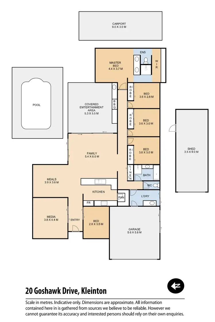 Floorplan of Homely house listing, 20 Goshawk Drive, Kleinton QLD 4352