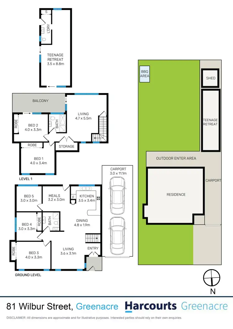 Floorplan of Homely house listing, 81 Wilbur Street, Greenacre NSW 2190