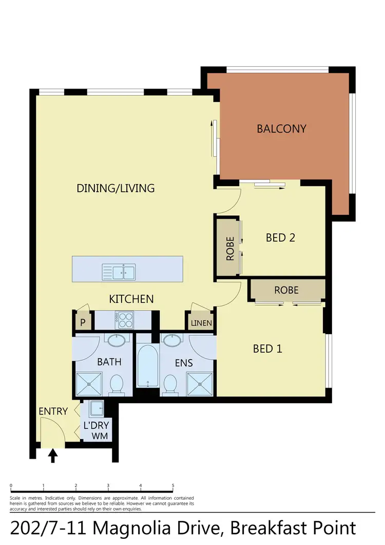 Floorplan of Homely apartment listing, 202/7-11 Magnolia Drive, Breakfast Point NSW 2137