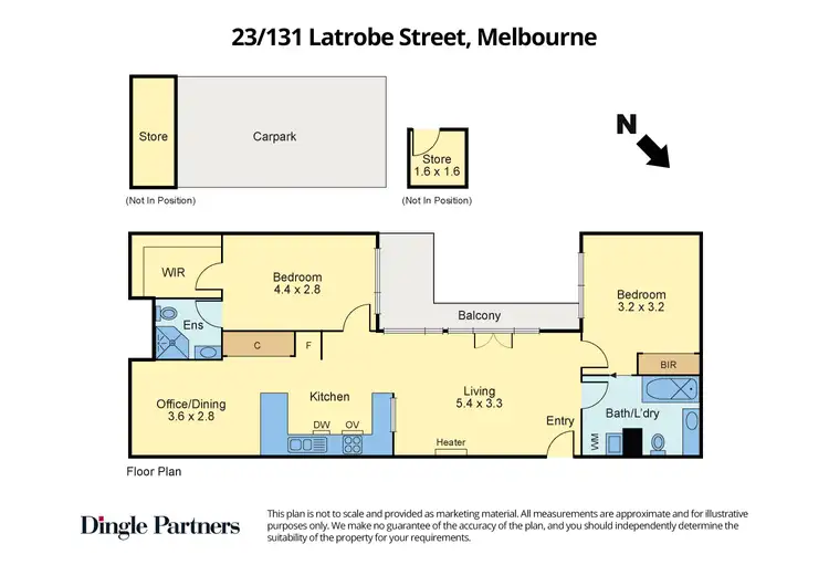 Floorplan of Homely unit listing, 23/131 La Trobe Street, Melbourne VIC 3000