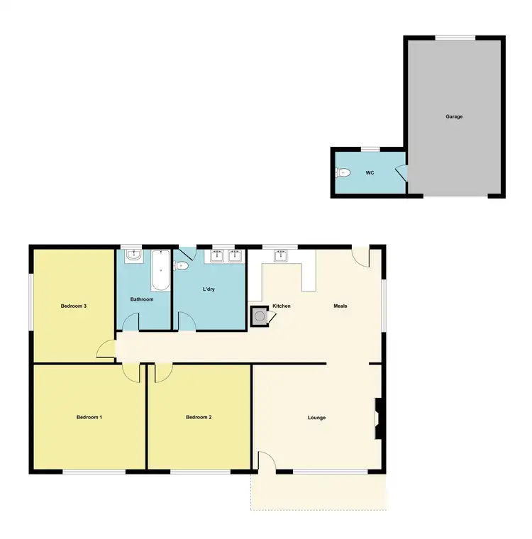 Floorplan of Homely house listing, 4168 & 417 Pyrenees Highway, Flagstaff VIC 3465