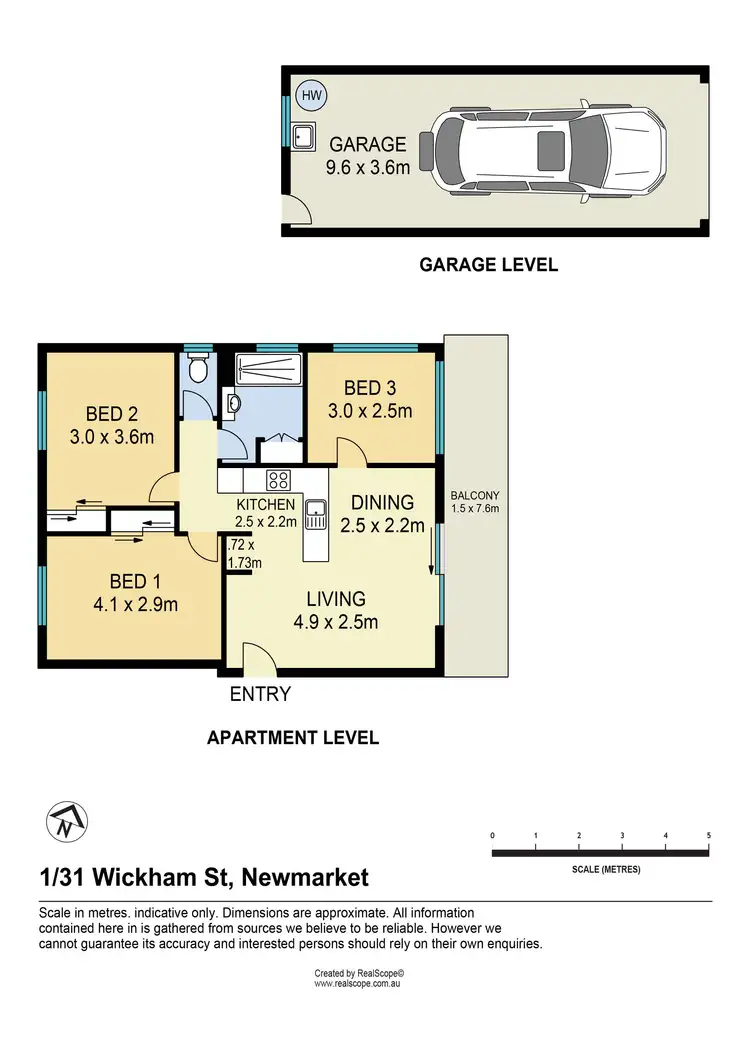 Floorplan of Homely unit listing, 1/31 Wickham Street, Newmarket QLD 4051
