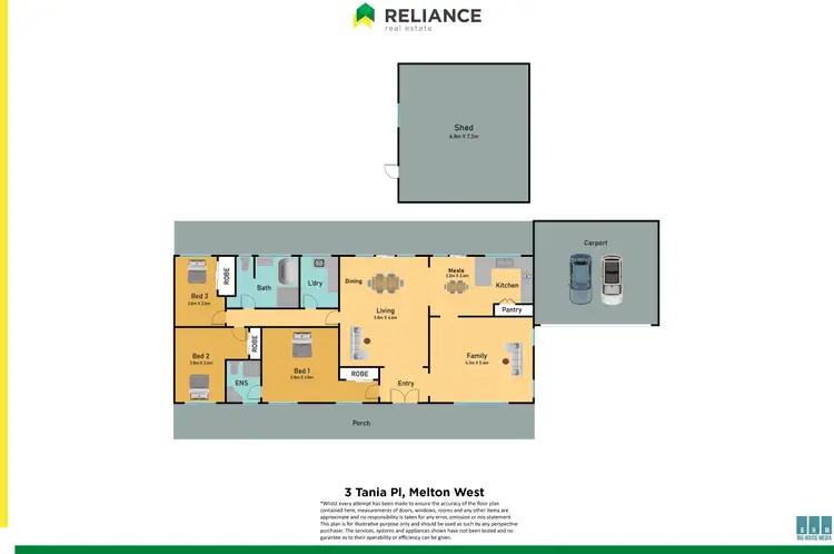 Floorplan of Homely house listing, 3 Tania Place, Melton West VIC 3337