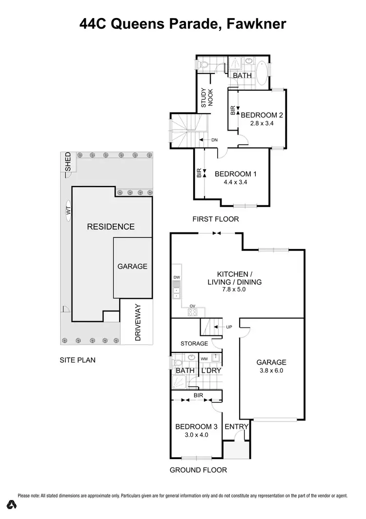 Floorplan of Homely townhouse listing, 44C Queens Parade, Fawkner VIC 3060