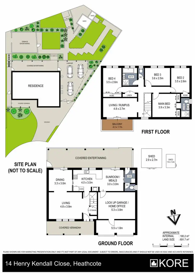Floorplan of Homely house listing, 14 Henry Kendall Close, Heathcote NSW 2233