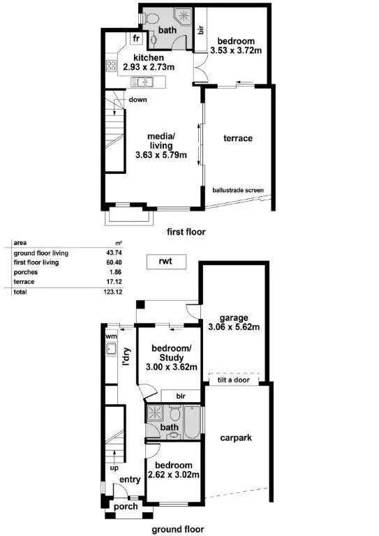Floorplan of Homely townhouse listing, 10/731 Port Road, Woodville SA 5011