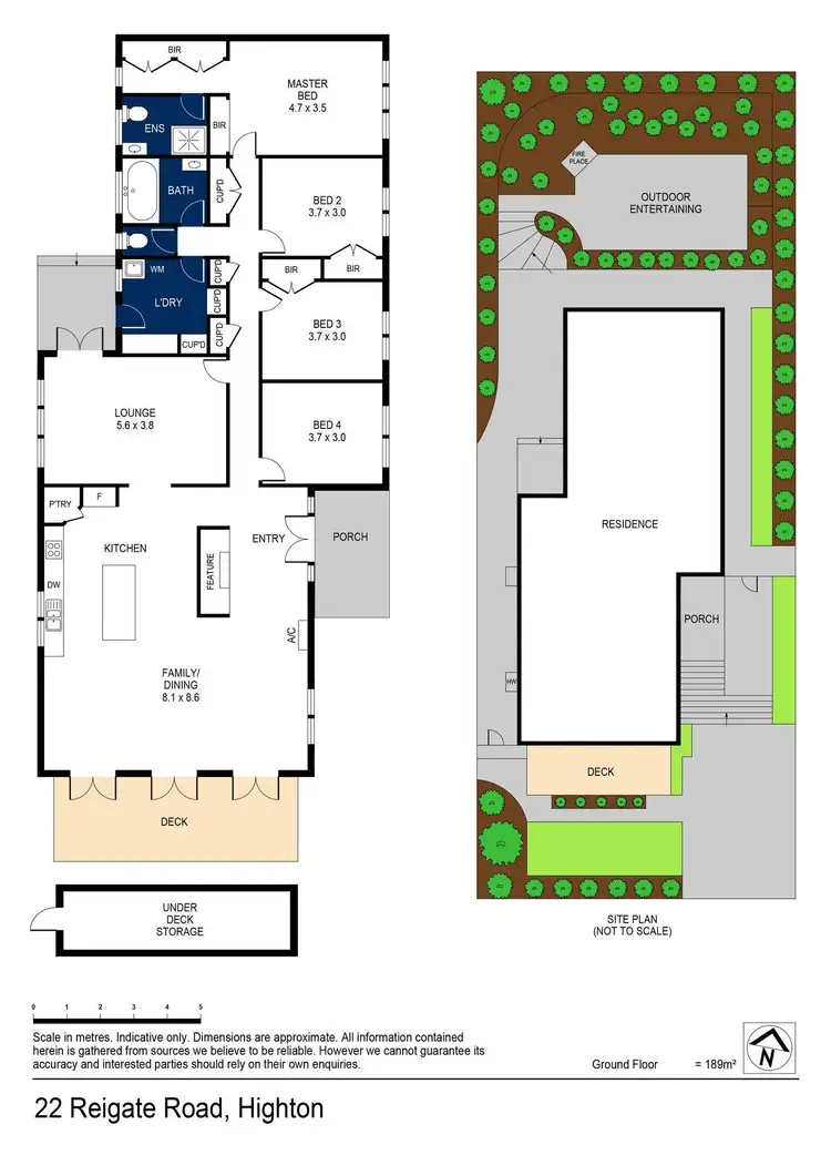 Floorplan of Homely house listing, 22 Reigate Road, Highton VIC 3216