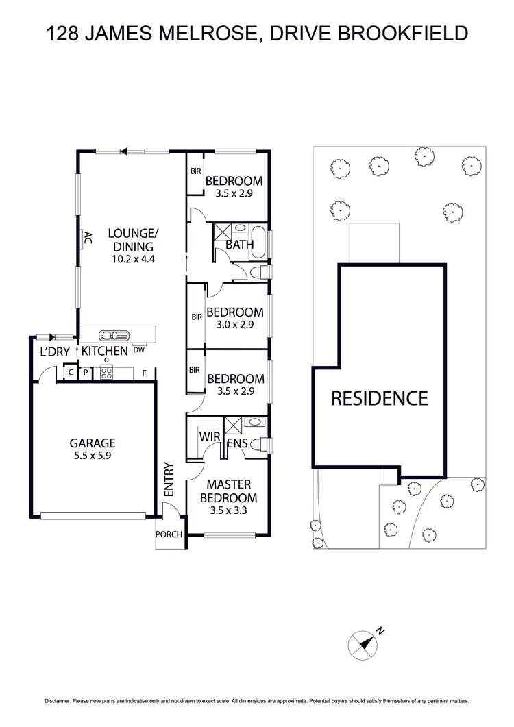Floorplan of Homely house listing, 128 James Melrose Drive, Brookfield VIC 3338