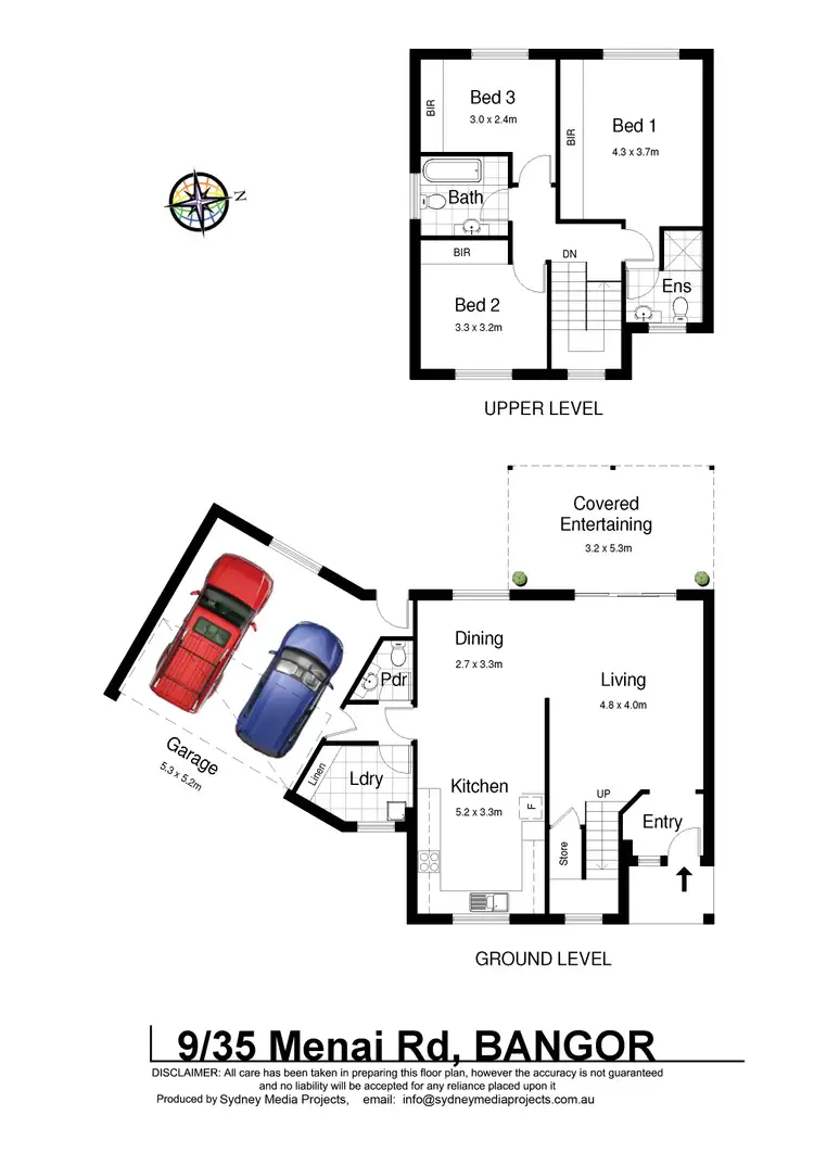 Floorplan of Homely townhouse listing, 9/35-37 Menai Road, Bangor NSW 2234