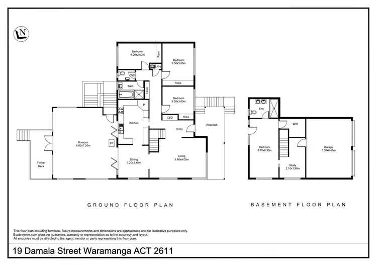 Floorplan of Homely house listing, 19 Damala Street, Waramanga ACT 2611