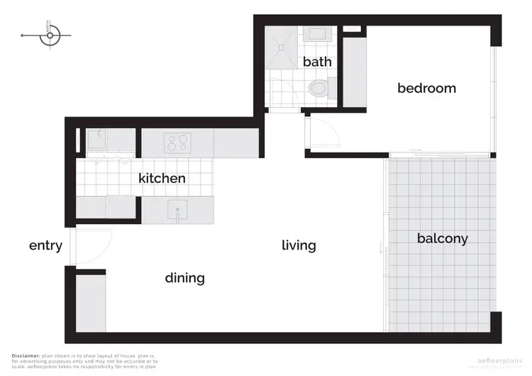 Floorplan of Homely apartment listing, 88/44 Macquarie Street, Barton ACT 2600