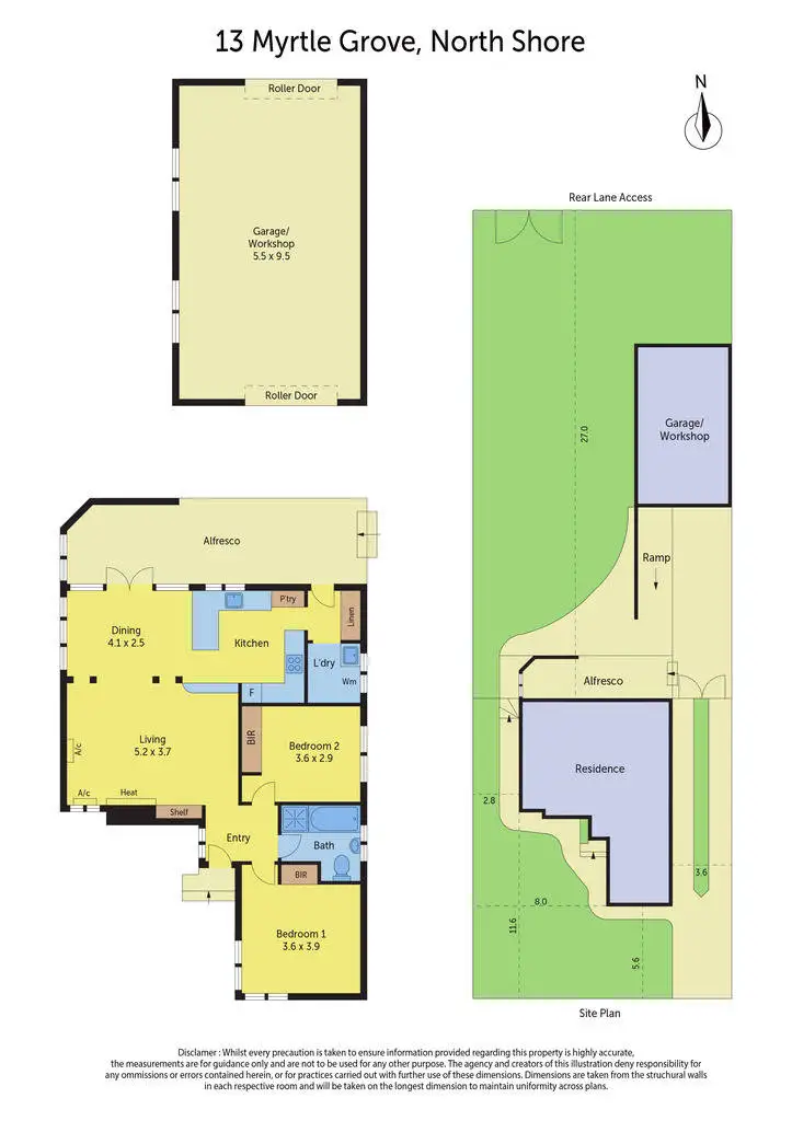 Floorplan of Homely house listing, 13B Myrtle Grove, North Shore VIC 3214
