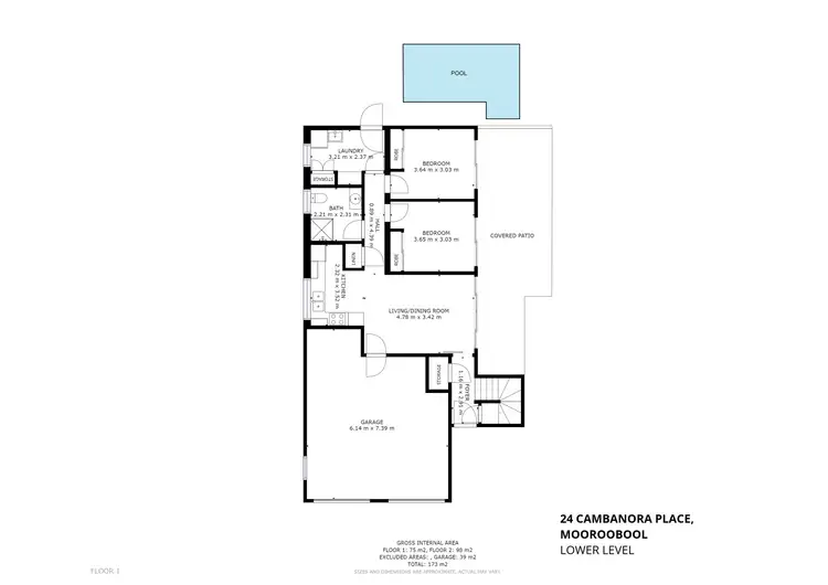 Floorplan of Homely house listing, 24 Cambanora Place, Mooroobool QLD 4870