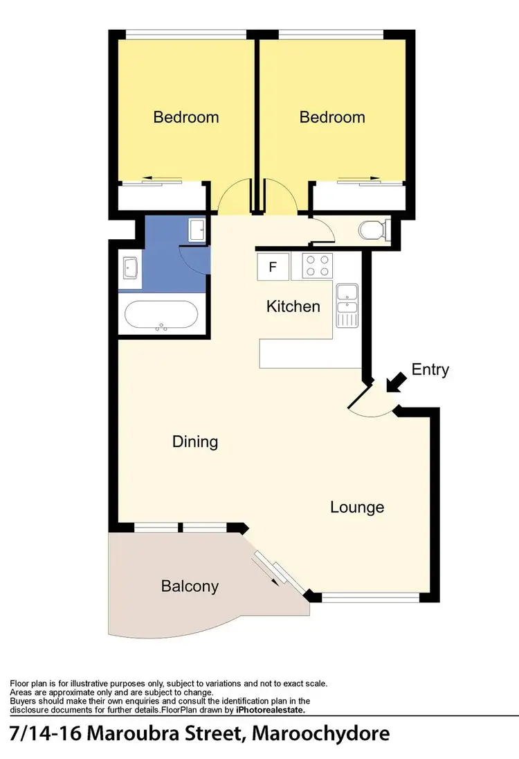 Floorplan of Homely apartment listing, 7/14-16 Maroubra Street, Maroochydore QLD 4558