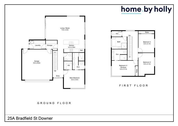 Floorplan of Homely house listing, 25A Bradfield Street, Downer ACT 2602