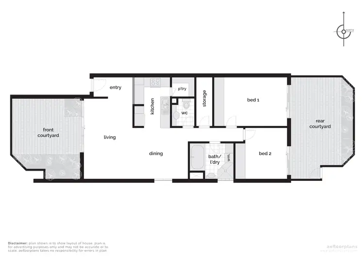 Floorplan of Homely apartment listing, 23/43 Giles Street, Kingston ACT 2604