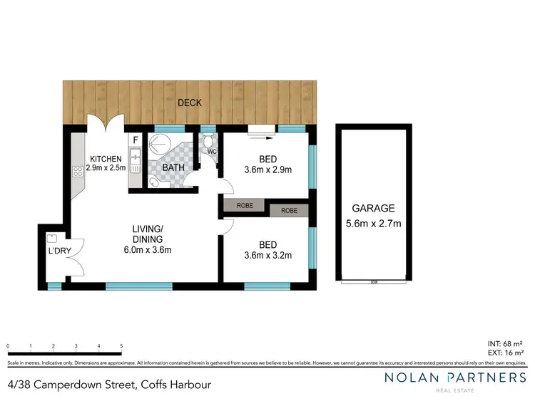 Floorplan of Homely unit listing, 4/38 Camperdown Street, Coffs Harbour NSW 2450