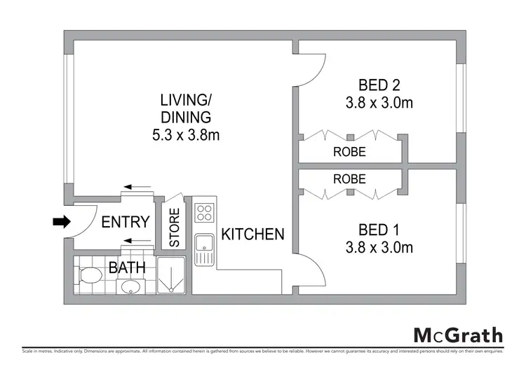 Floorplan of Homely unit listing, 13/24 Mittagang Road, Cooma NSW 2630